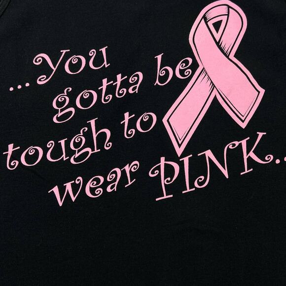 Hanes Pink Magnolias Tank Top Pink Lettering Classic Fit Small Black - Picture 4 of 9